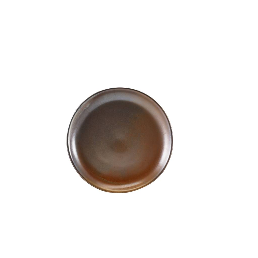 Terra Porcelain Rustic Copper Coupe Plate 24cm