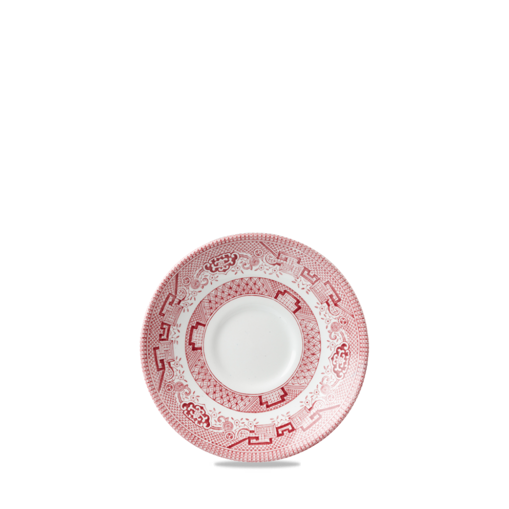 Cranberry Willow Georgian Saucer