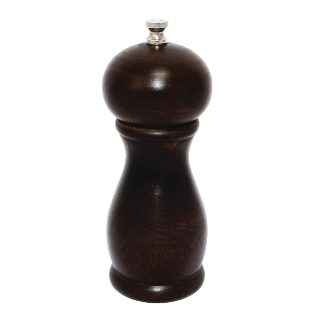 Dark Wood Salt and Pepper Mill 6in