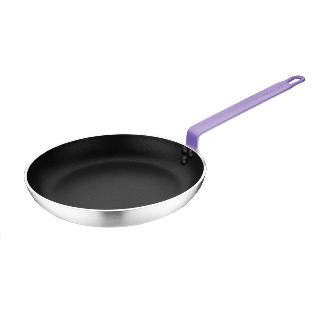Non-Stick Teflon Aluminium Frying Pan with Purple Handle