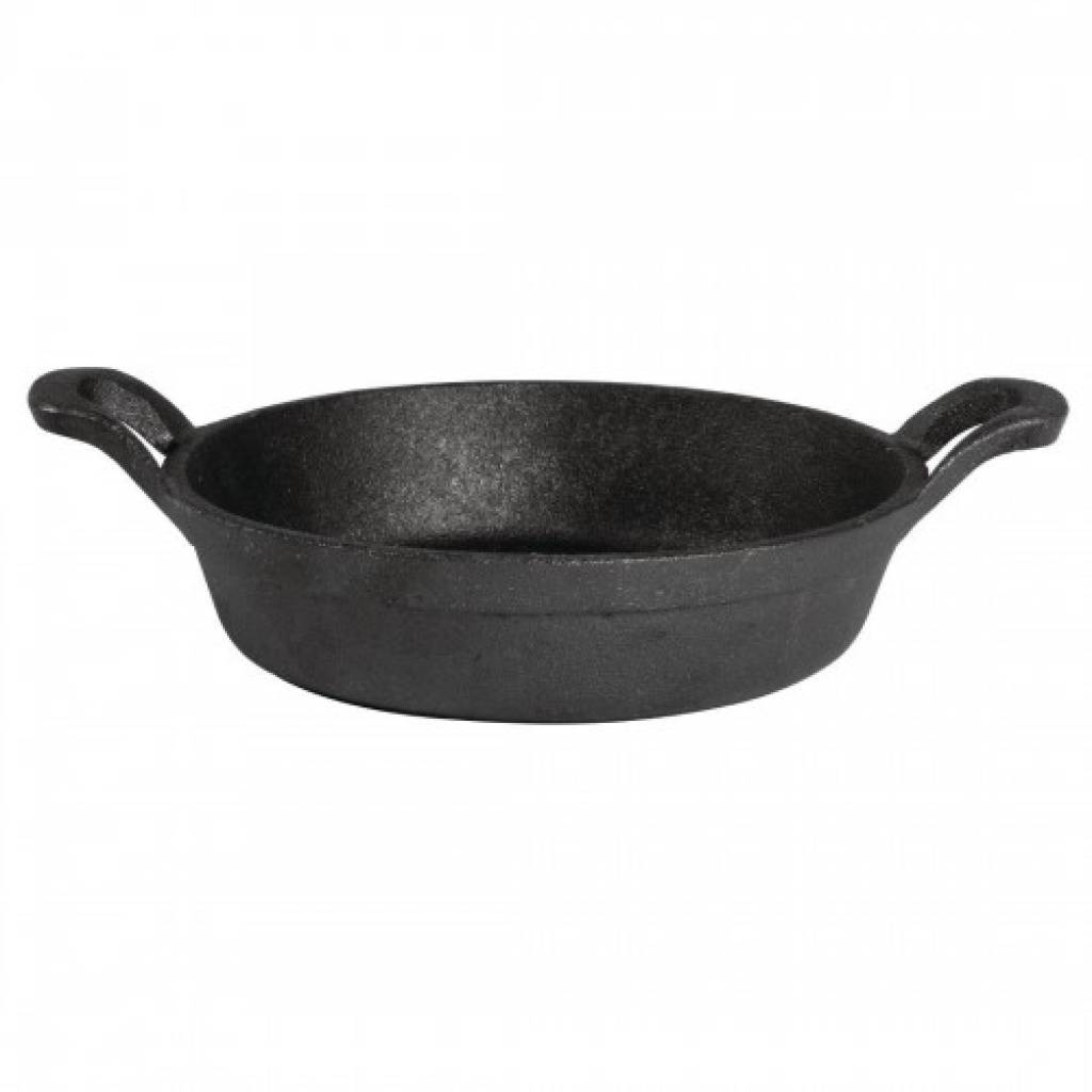 Round Cast Iron Eared Dish