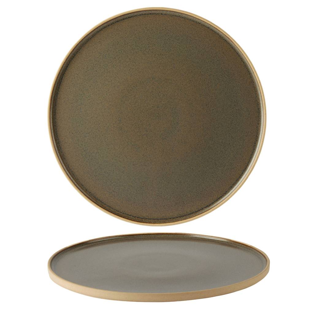 Fawn Walled Plate 31cm/12″